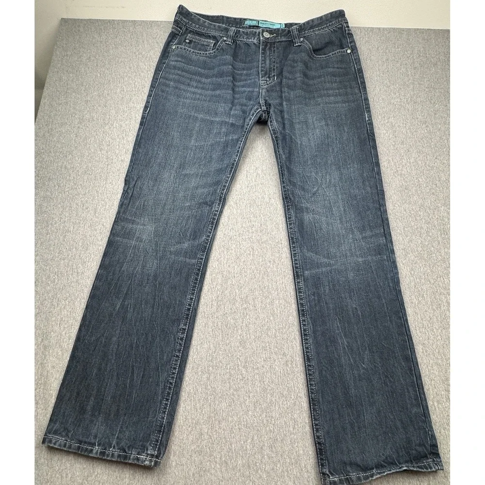 Rock&Roll Denim Jeans Revolver Slim Straight Leg Men's Sz 38x34 Western Cowboy‎